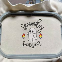 Hello Spooky Embroidery File, Spooky Halloween Craft Embroidery Design, Spooky Season Embroidery Design