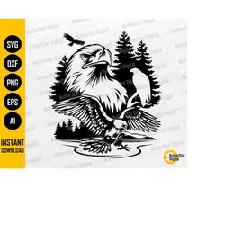 eagle svg | flying bird svg | forest animal t-shirt decal graphics | cricut cut files silhouette cameo clipart vector di