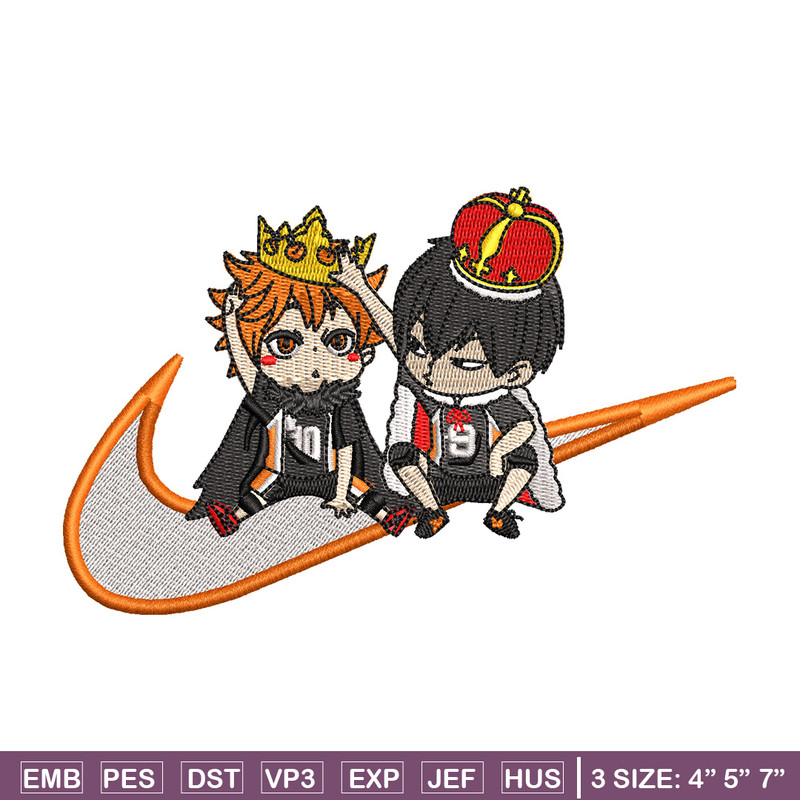 Hinata tobio nike embroidery design, Haikyu embroidery, Nike design, Embroidery shirt, Embroidery file, Digital download.jpg