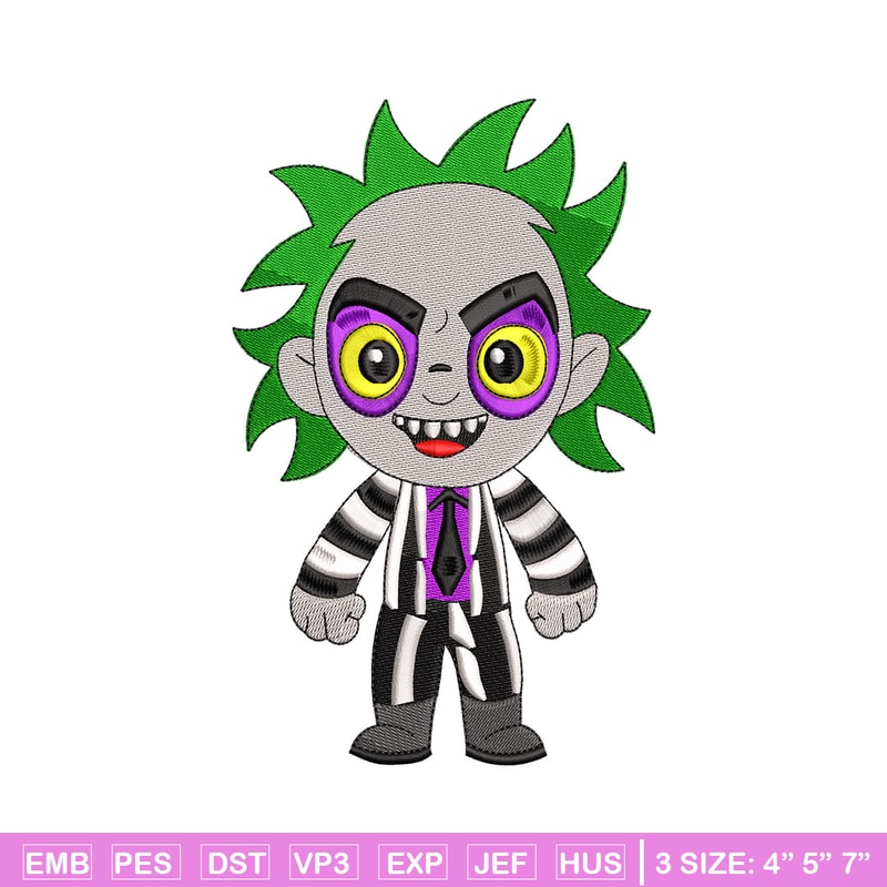 Horror chibi embroidery design, Horror embroidery, Embroidery file,Embroidery shirt, Emb design, Digital download.jpg