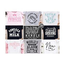 baby shirt bundle 1 svg - baby svg bundle - cut file - svg - dxf - eps - png - silhouette - cricut