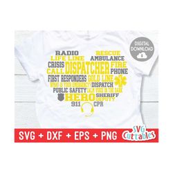 911 dispatcher subway heart svg - dispatcher cut file - svg - eps - dxf - png - word art - subway art - silhouette - c