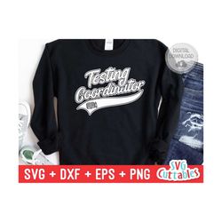testing coordinator svg - teacher svg - occupation - swoosh - svg - dxf - eps - png - cut file - silhouette - cricut - d