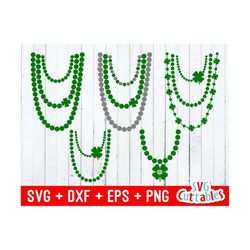 st. patrick's day svg, st. patricks day necklace , necklace svg, dxf, eps, shamrock svg, silhouette, cricut cut file, d