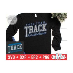 track grandma svg - track and field template 006 - track cut file -  svg - eps - dxf - png - silhouette - cricut cut fil