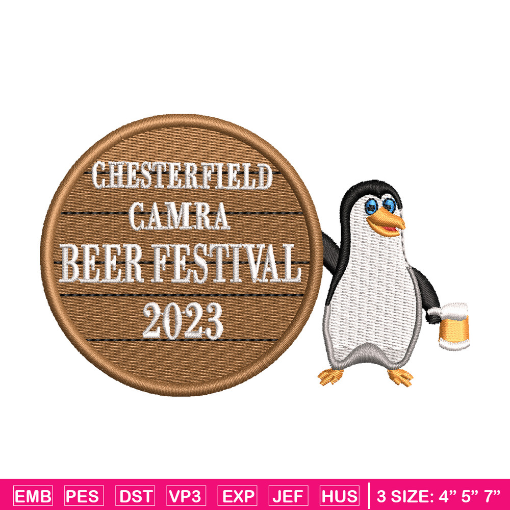 Pebguin logo embroidery design, Pebguin embroidery, logo design, animal design, Embroidery shirt, Instant download.jpg