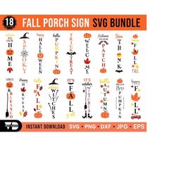 fall welcome porch sign svg bundle, halloween porch sign svg, fall porch sign, halloween welcome sign svg, trick or trea