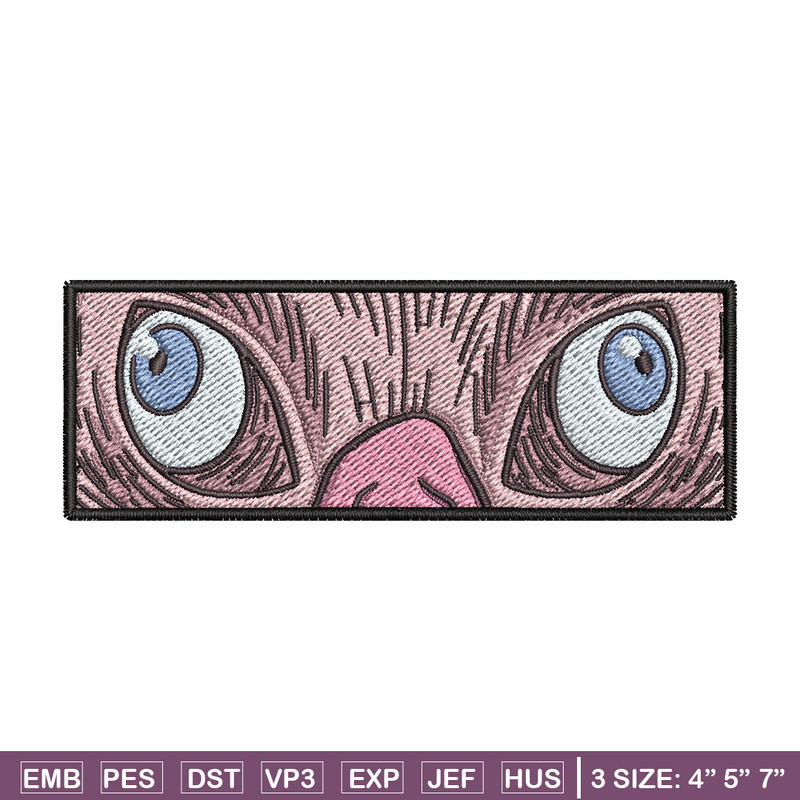 Inosuke mask embroidery design, Inosuke embroidery, Embroidery shirt, Embroidery file, Anime design, Digital download.jpg