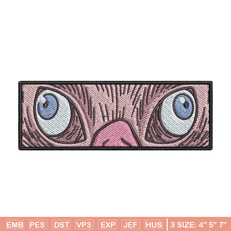 Inosuke mask embroidery design, Inosuke embroidery, Embroidery shirt, Embroidery file, Anime design, Digital download.jpg