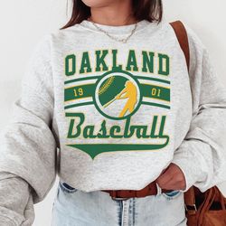 vintage oakland athletic crewneck sweatshirt tshirt, athletics est 1901 sweatshirt, oakland baseball game day shirt, ret