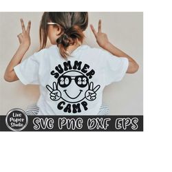 retro summer camp 2023 svg, summer svg, summer quote svg, retro summer camping shirt, groovy wavy text, digital download