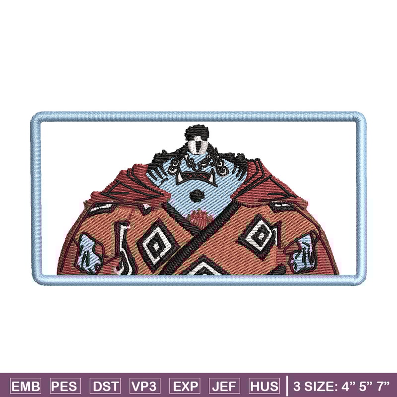 Jinbei box embroidery design, One piece embroidery, Anime design, Embroidery shirt, Embroidery file, Digital download.jpg
