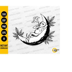 alien smoking weed svg | smoke cannabis joint svg | marijuana high chillin' | cutting file printables clipart vector dig