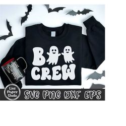 boo crew svg, the boo crew svg, halloween svg, halloween shirt svg, ghost svg, ghost shirt svg, family shirt png, digita