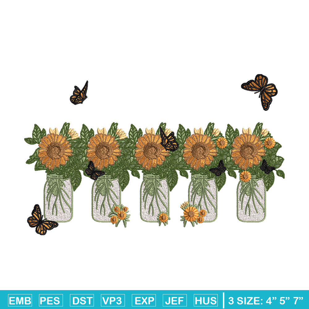 Sunflowers embroidery design, Sunflowers embroidery, flowers design, embroidery file, logo shirt, Digital download.jpg