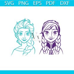 frozen, elsa princess, anna princess,disney, disneyland, disney world, disney character, disney town, disney svg, digita