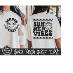 summer vibes svg png, sunkissed svg png, summer shirt, vacay vibes svg, beach vibes, groovy wavy text, digital download