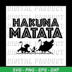 hakuna matata, funny art, hakuna matata svg, digital file, vinyl for cricut, svg cut files, svg clipart, silhouette svg,