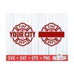 firefighter svg - firefighter cut file - firefighter template - maltese cross - svg - dxf - eps - silhouette- cricut fil