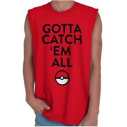pokemon go catch em all sleeveless t-shirt