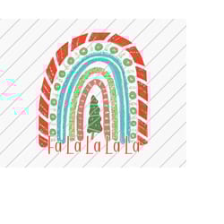 sublimation designs downloads, christmas rainbow fa la la la la sublimation, christmas png file, christmas png, boho chr