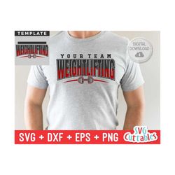 weightlifting svg - weightlifting template 002 - svg - eps - dxf - png - weightlifting cut file - silhouette - cricut -