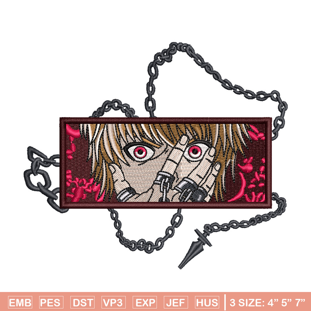 Kurapika eyes embroidery design, Hxh embroidery, Anime design, Embroidery shirt, Embroidery file, Digital download.jpg