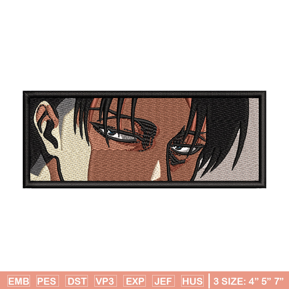 Levi ackerman eyes embroidery design, Aot embroidery, Anime design, Embroidery shirt, Embroidery file, Digital download.jpg