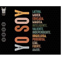 yo soy svg, hispanic mujer svg, latina camisa svg, de latina chingona svg, mexican funny quotes, camisa de latina, educa