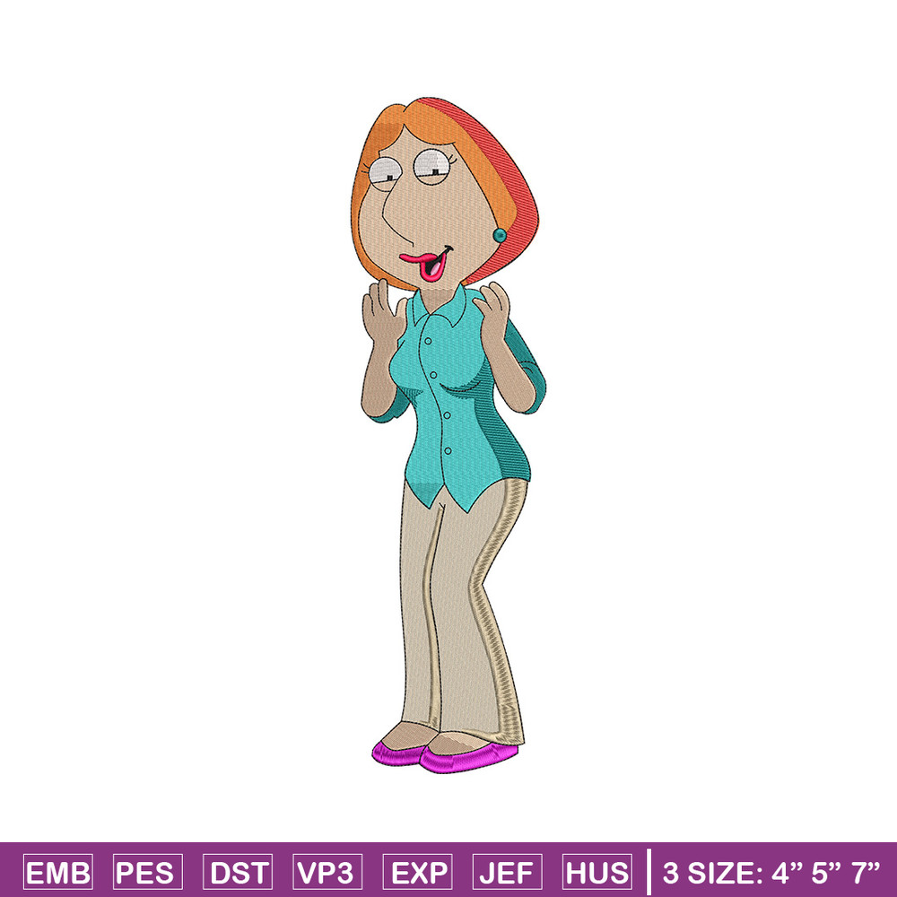 Lois Griffin embroidery design, Family guy embroidery, Embroidery file, Embroidery shirt, Emb design, Digital download.jpg