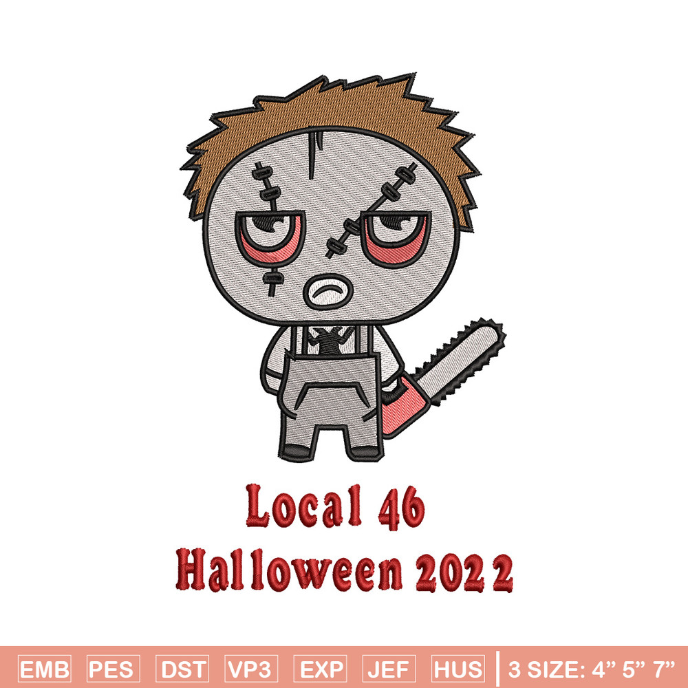 Local 46 embroidery design, Halloween embroidery, Embroidery file, Embroidery shirt, Emb design, Digital download.jpg