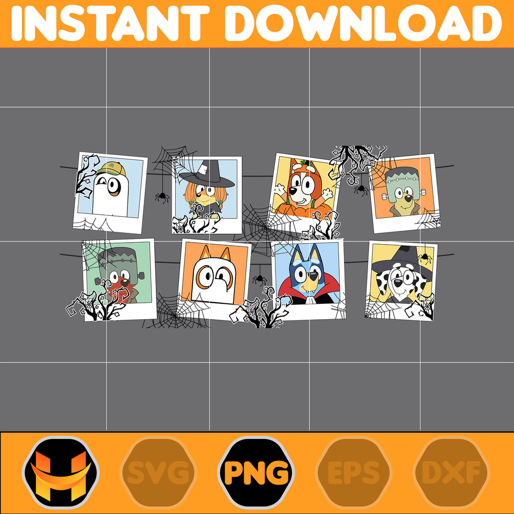 Christmas Family Shirt Design Png, Blue Dog Family Png, Christmas Cartoon Png, Instant Download (7).jpg