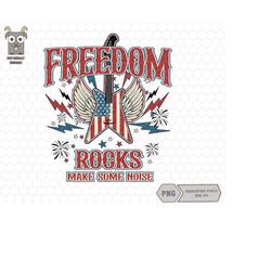 freedom rocks png, 4th of july png, 4th of july sublimation design, america png, patriotic png, vintage 4th of july, fre