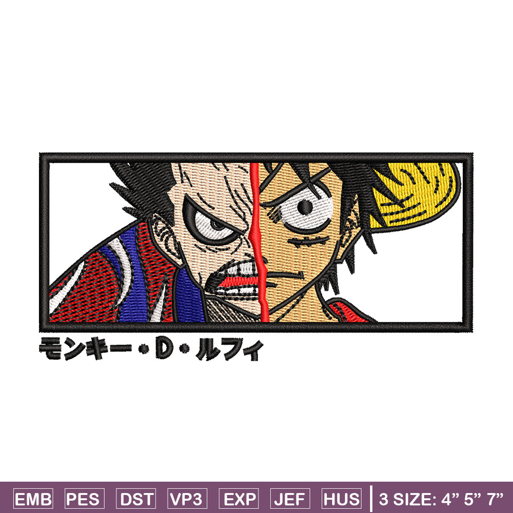 Luffy gear 4 embroidery design, One piece embroidery, Embroidery file, Embroidery shirt, Emb design, Digital download.jpg