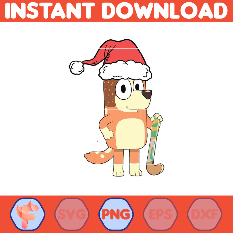 Bluey Christmas Png, Bluey Family Christmas Png, Christmas Magical Sublimation, Blue Dog Christmas Tree, Merry Blueymas (12).jpg