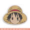 Luffy logo embroidery design, One piece embroidery, Anime design, Embroidery file, Embroidery shirt, Digital download.jpg