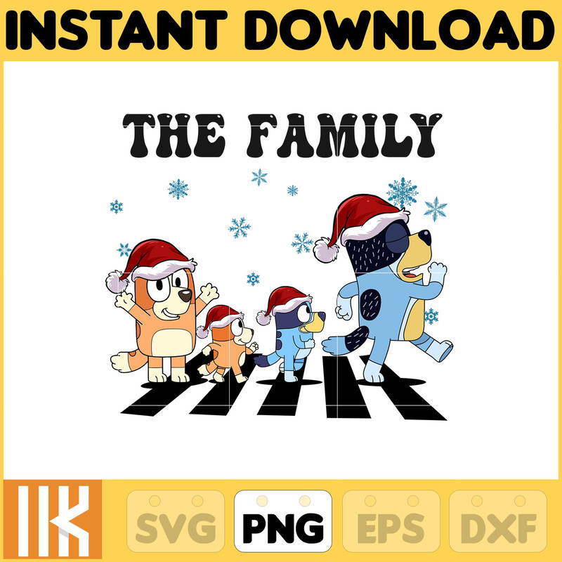 Bluey Christmas Png, Bluey Family Christmas Png, Christmas Magical Sublimation, Blue Dog Christmas Tree, Merry Blueymas (24).jpg