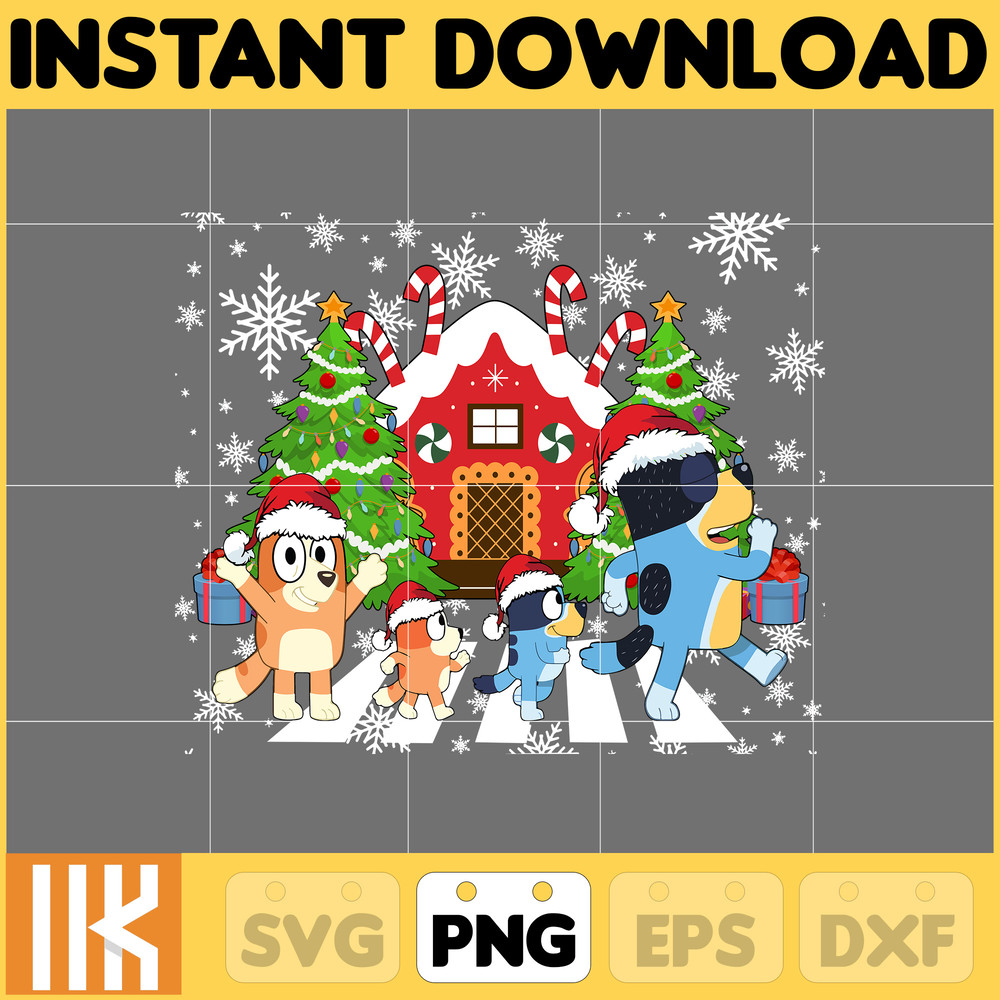 Christmas Family Shirt Design Png, Blue Dog Family Png, Christmas Cartoon Png, Instant Download (9).jpg