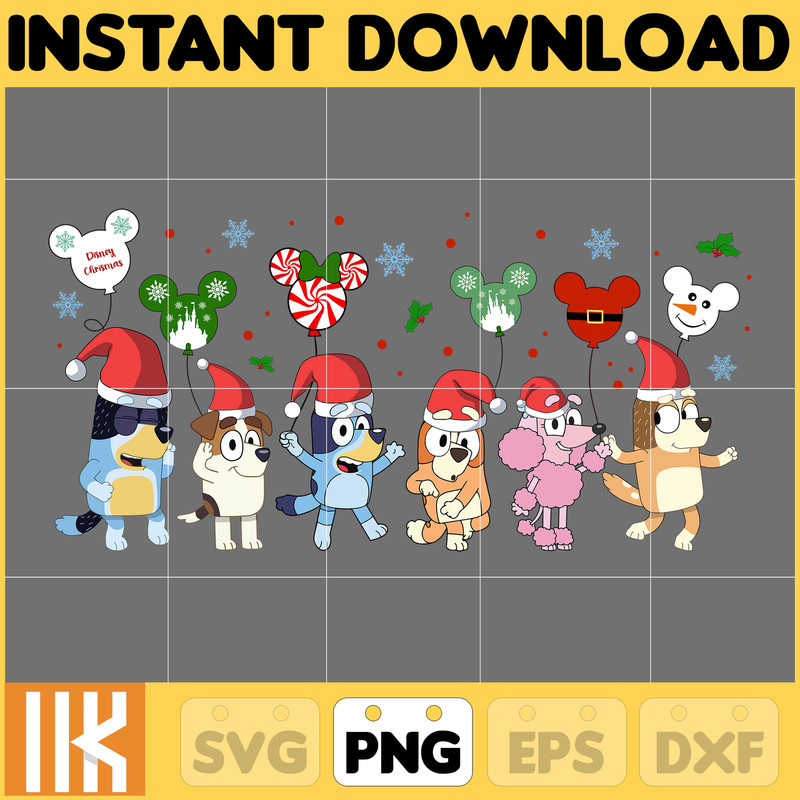 Christmas Family Shirt Design Png, Blue Dog Family Png, Christmas Cartoon Png, Instant Download (13).jpg