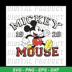 mickey, mickey mouse, mickey svg, 1928, disney, disneyland, disneyland, disney svg, svg, png, dxf, eps