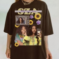 vintage sza shirt, sza printed graphic tee, sza ctrl fan shirt, sza good days t-shirt, rap hip-hop t-shirt