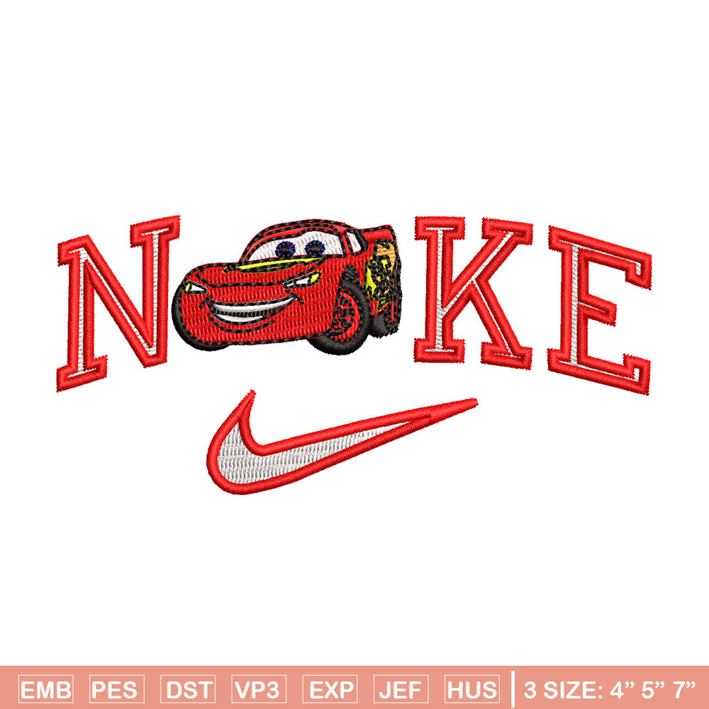 Mcqueen nike embroidery design, Mcqueen embroidery, Embroidery file, Embroidery shirt, Nike design,Digital download.jpg