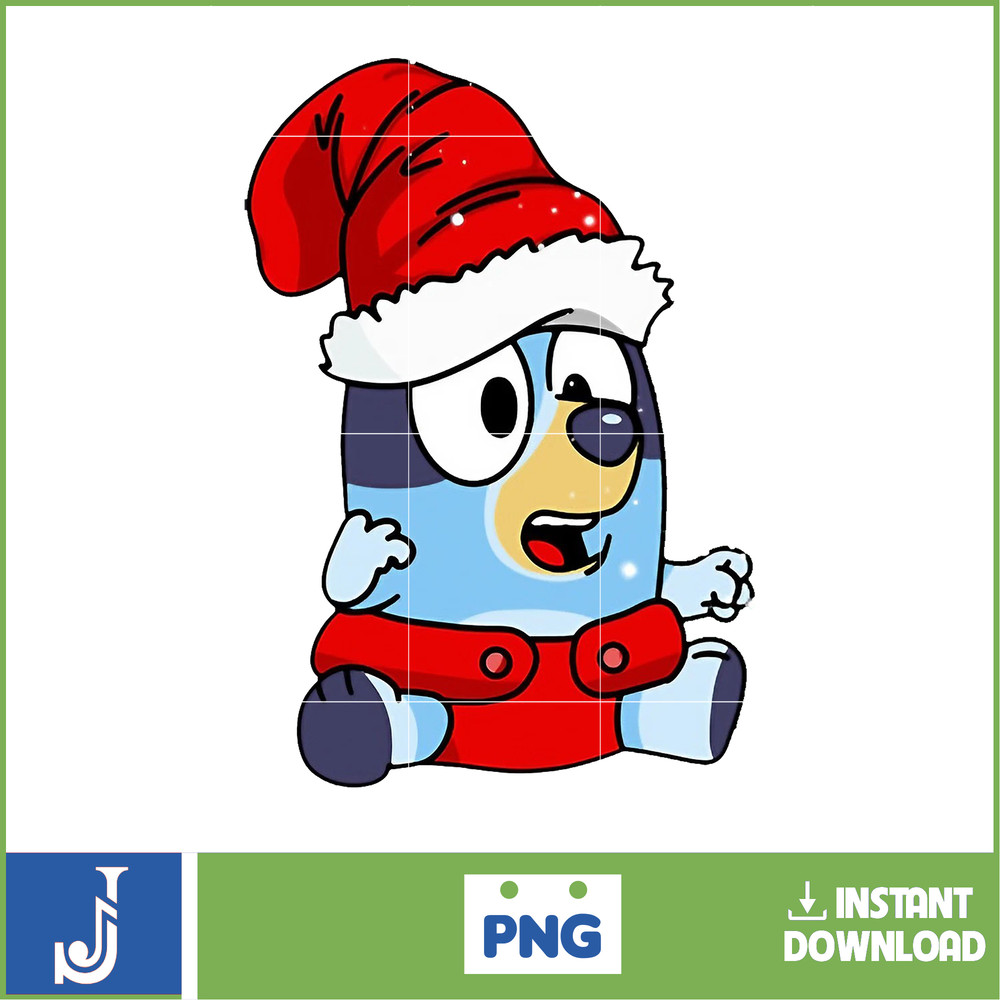 Bluey Christmas Png, Bluey Family Christmas Png, Christmas Magical Sublimation, Blue Dog Christmas Tree, Merry Blueymas (14).jpg