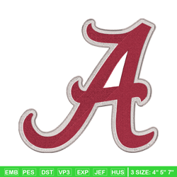 Alabama Crimson Tide embroidery, Alabama Crimson embroidery, Football embroidery, NCAA embroidery, Sport design, NCAA22