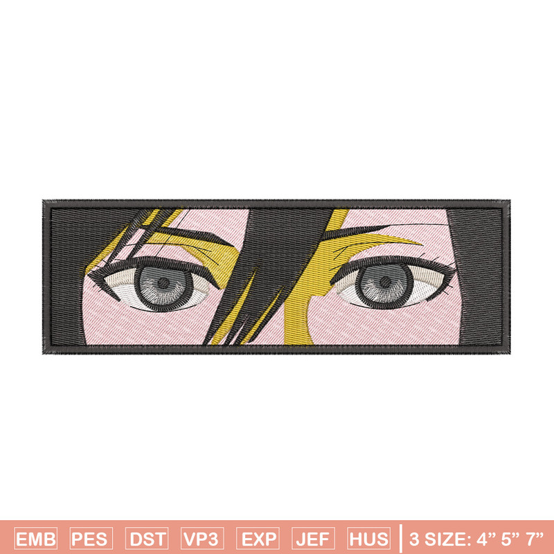 Mikasa black eyes embroidery design, Aot embroidery, Anime design, Embroidery shirt, Embroidery file, Digital download.jpg