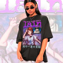 retro serial experiments lain shirt -lain iwakura shirt,lain vintage shirt,serial experiments lain tshirt,serial experim