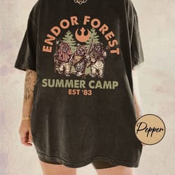 retro star wars wicket ewoks endor shirt, galaxy's edge shirt, ewok shirt, star wars shirt, forest summer camp, galaxy's