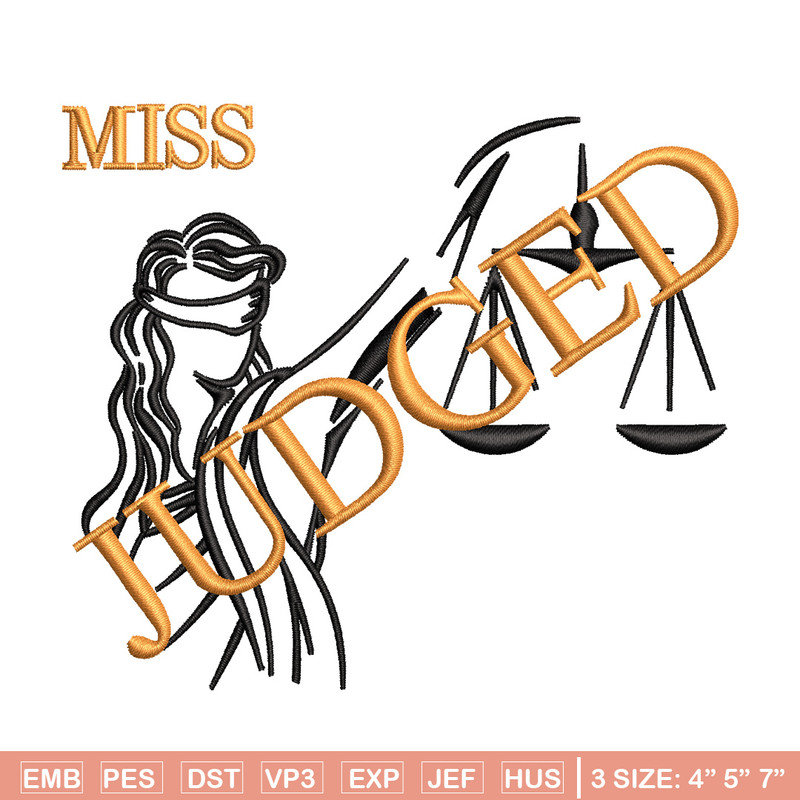 Miss judged embroidery design, Logo embroidery, Embroidery file,Embroidery shirt, Emb design, Digital download.jpg