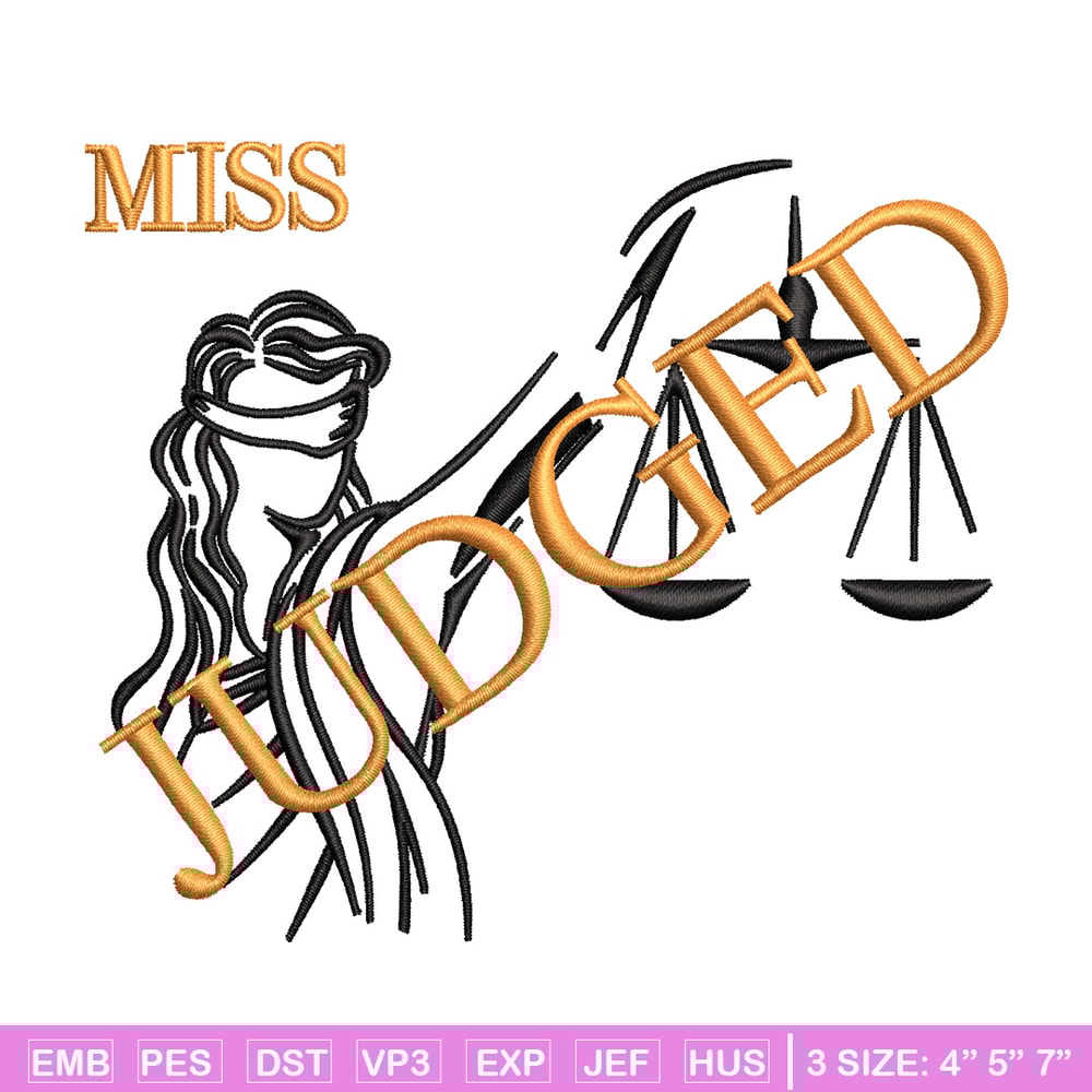 Miss judged embroidery design, Logo embroidery, Embroidery file,Embroidery shirt, Emb design, Digital download.jpg
