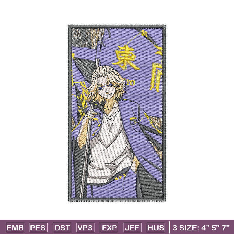 Mikey poster embroidery design, Mikey embroidery, Anime design, Embroidery file, Embroidery shirt, Digital download.jpg